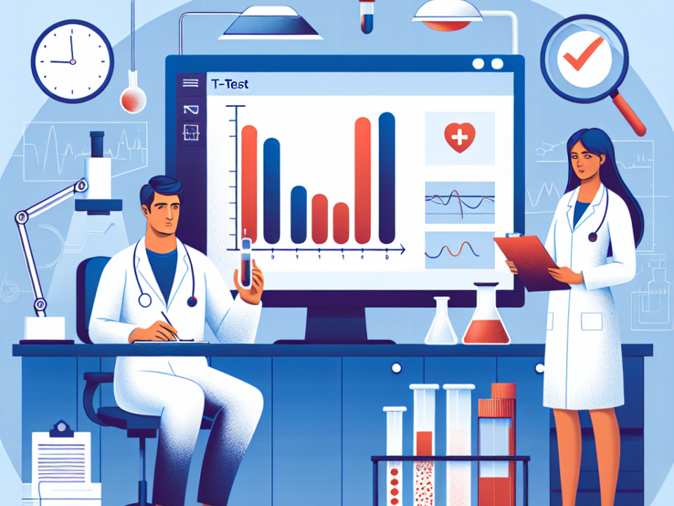 how to perform a t-test in medical research